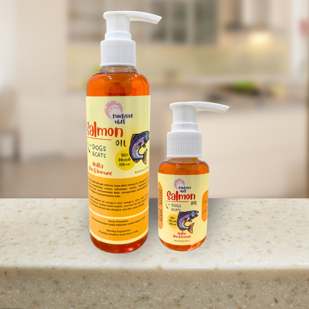 Pawsitive Vibes Minyak Salmon Murni 100% - Salmon Oil cat dog - Minyak Salmon Kucing Anjing