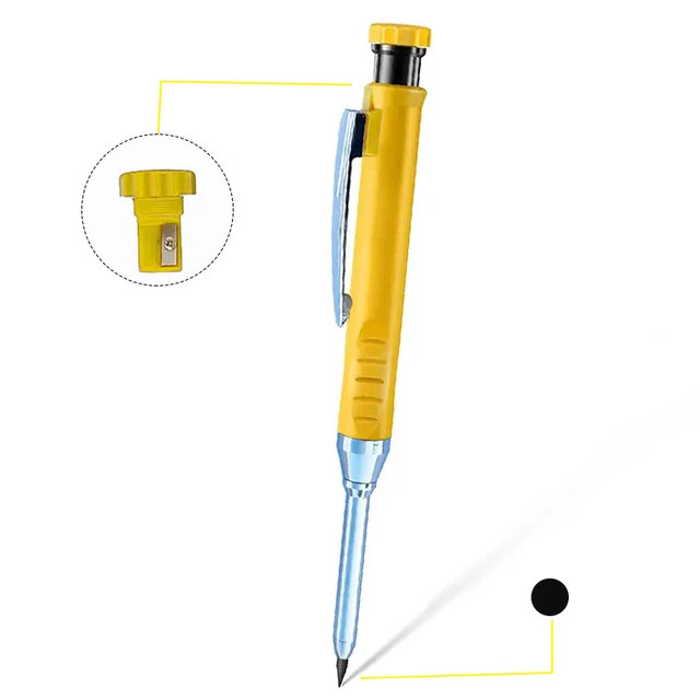 

MROOFUL Pensil Tukang Mekanik Carpenter Pencil 2.8mm with Sharpener - MR28