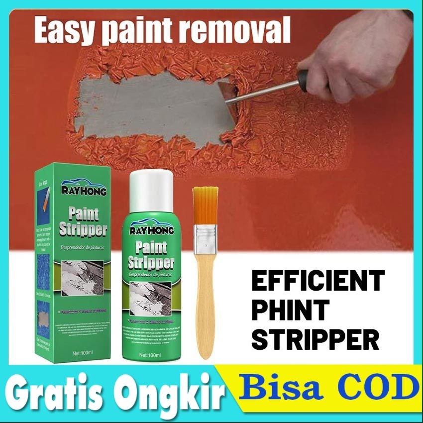 Hapus Cat Dengan Mudah Sepenuhnya Paint Remover 100ml Perontok Cat Minyak + Brush / Remover Cat Cat 