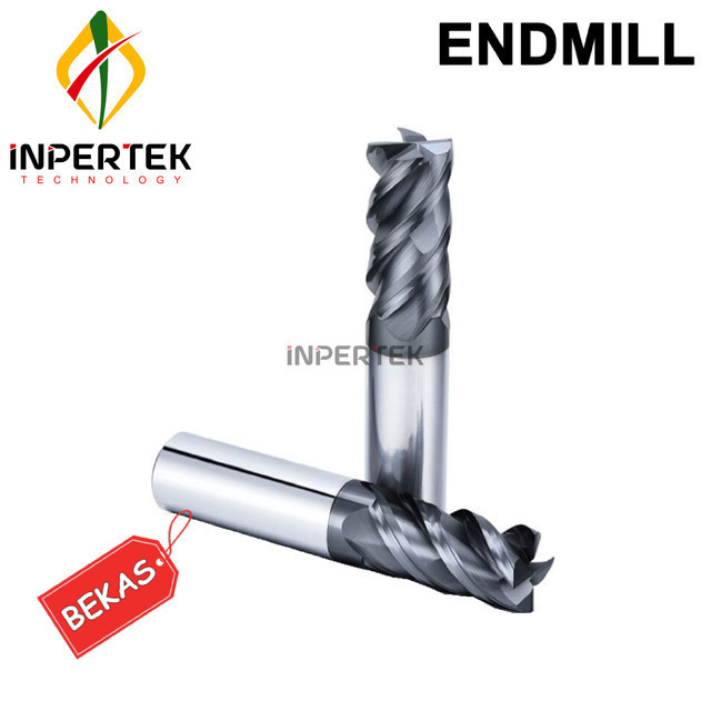 Endmill 21 mm 4F End Mill Carbide 21mm Mata Pisau Seken Cutter Milling Bekas - 21.9-4F