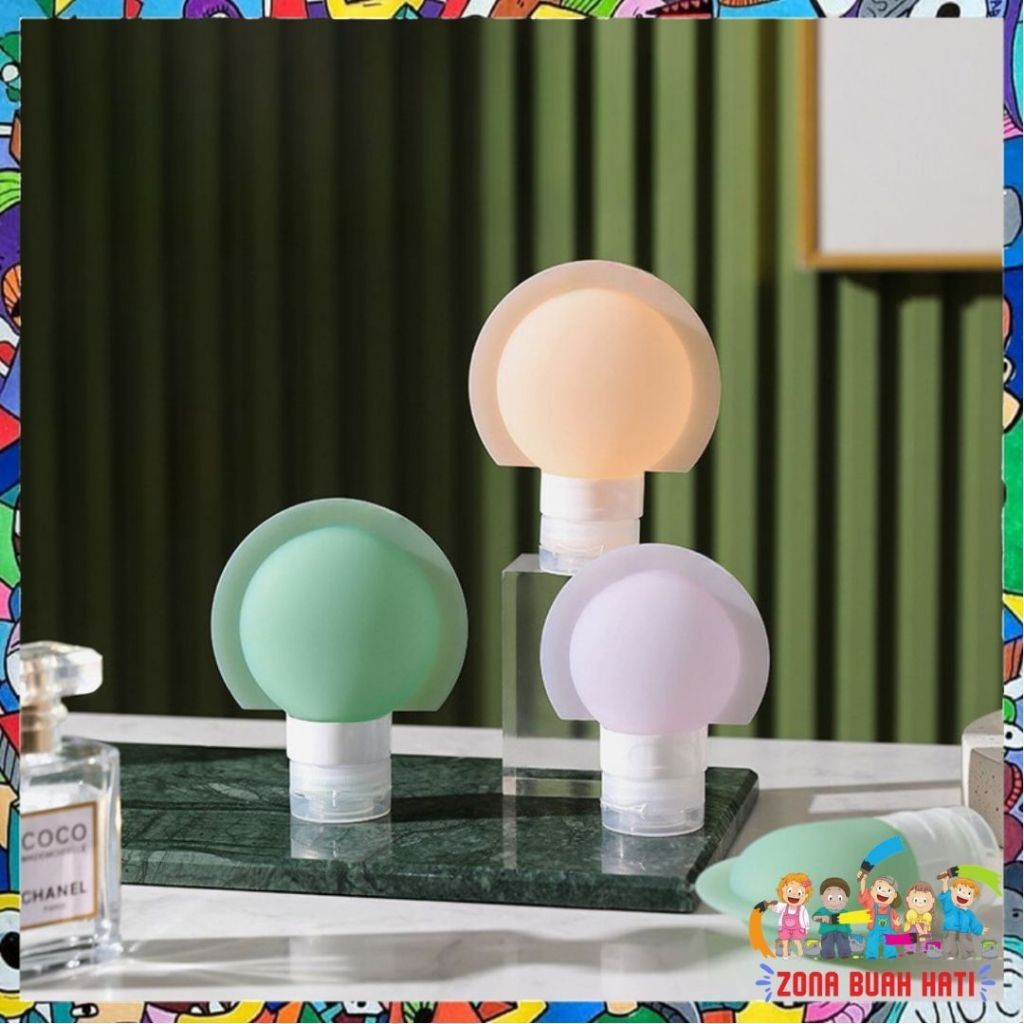 ZBH Refil Botol Sabun Shampoo Mandi / Botol Sabun Lotion Travel Traveling Soft Silikon / Botol  Make