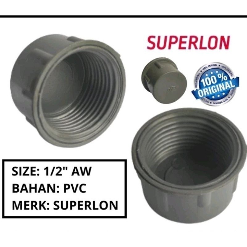 Dop drat dalam 1/2" inch / tutup pipa drat dalam 1/2 / Cap / dop 1/2