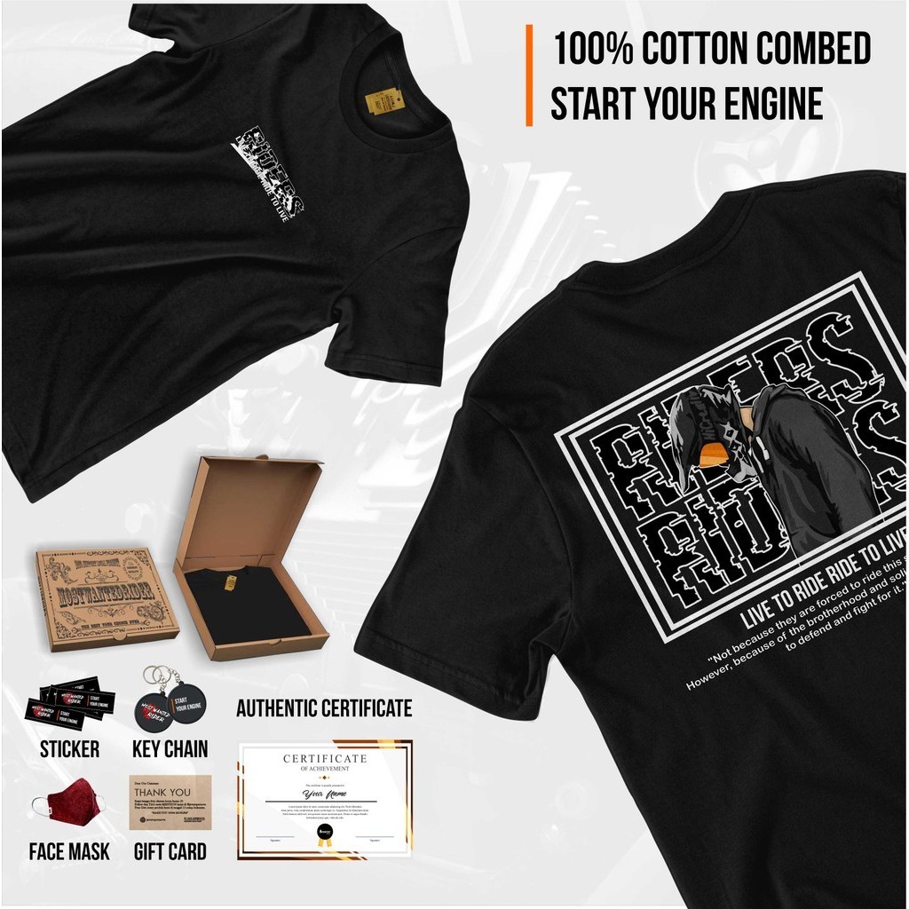 Kaos Motor Honda Riders Indonesia Kode RideRiders