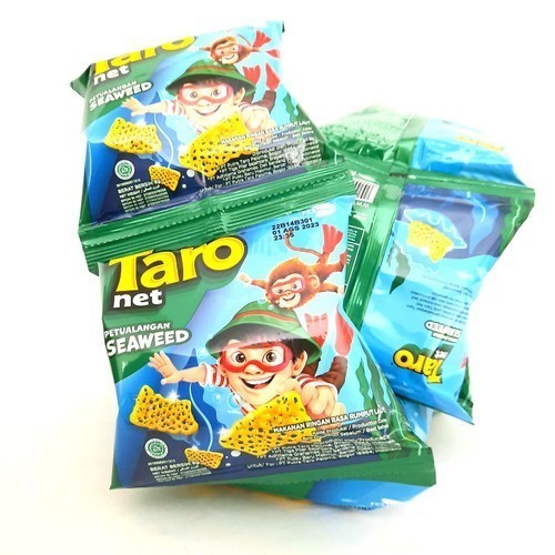 

Taron Net Snack Rasa Seaweed 9g Isi 10pcs Cemilan Murah dan Enak