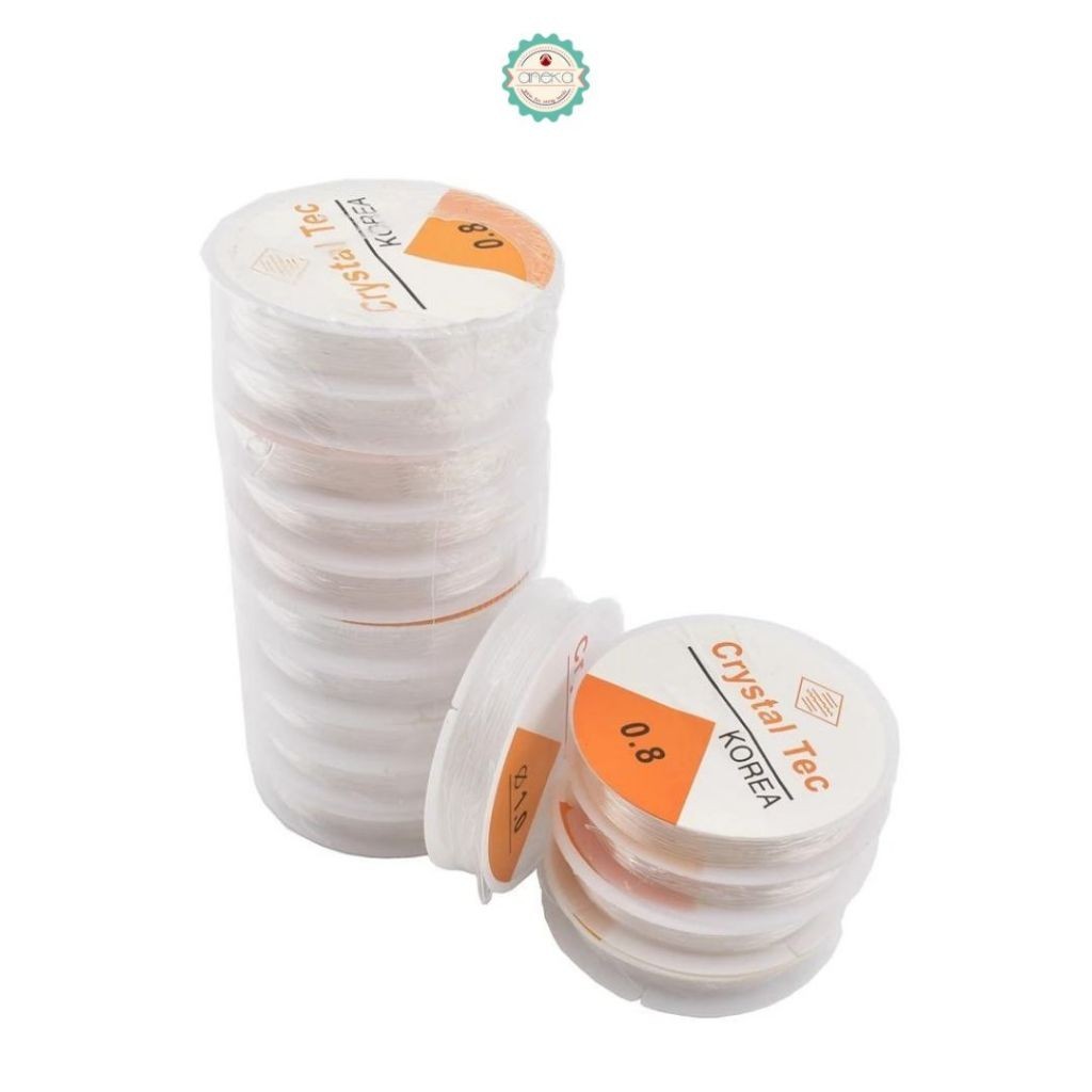 

BAYAR COD [1 SLOP] Senar Elastis / Tali Karet Transparan / Crystal Tec - 10 Roll