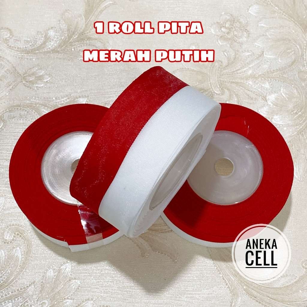 

8.8 |[1 ROLL] Pita Bendera Merah Putih Indonesia 17 Agustus Hiasan Dekorasi Dirgahayu Kemerderkaan HUT RI Pita Roll & Ribbon Aksesoris Hiasan Pohon Natal Pita Kawat Hias Ribbons Per 1 Roll Ornamen Bintang Meteran