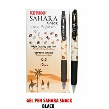 

Gel Pen KENKO SAHARA 0.5 mm SNACK (Satuan)