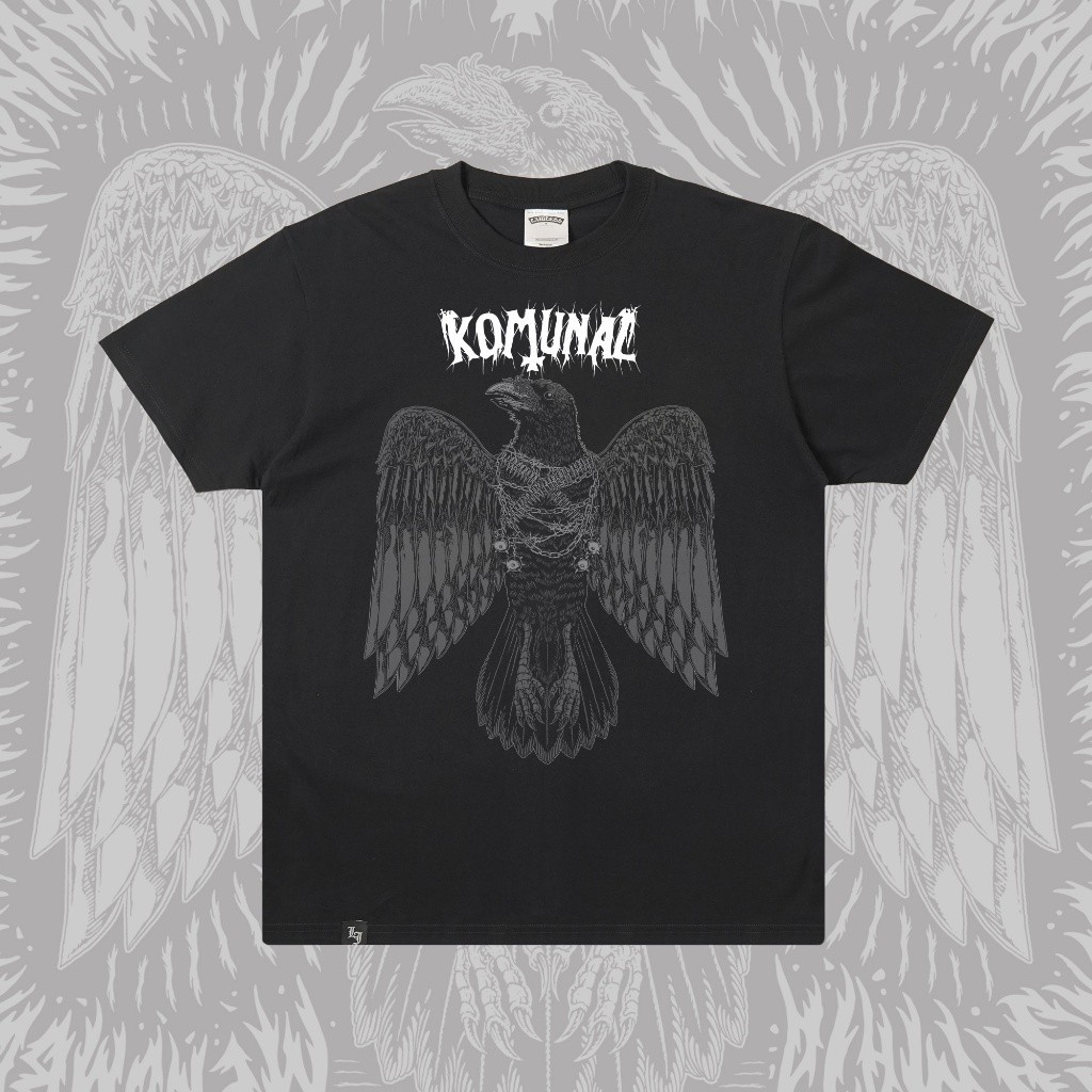 【COD】 NEW 【COD】Lawless Burgerbar X Komunal - Gemuruh Tshirt - Black/ OKE T-Shirt KAOS