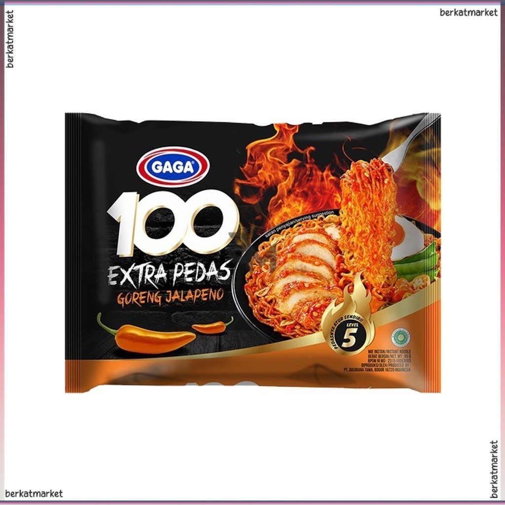 

MIE GORENG GAGA 100 EXTRA PEDAS GORENG JALAPENO 85G
