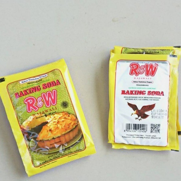 

RW Baking Soda Kue bahan baking pengembang adonan Rajawali R&W 40gr