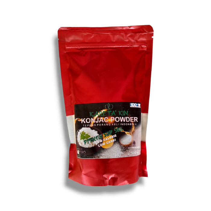 

TERJUAL TEPUNG PORANG GLUCOMANAN KARETA KIN KONJAC POWDER 500 GRAM