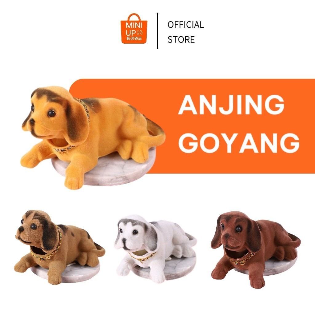 Anjing Kepala Goyang Hiasan Dashboard Mobil Boneka Anjing Goyang Hiasan Dashboard