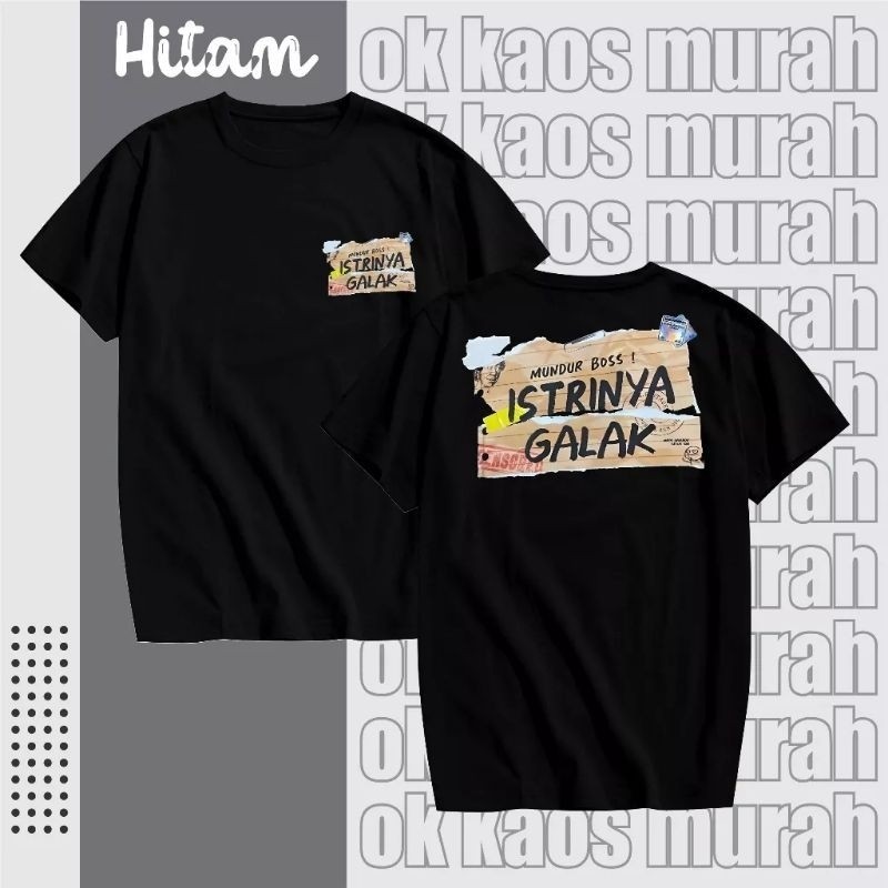 Kaos viral Mundur Bos Istrinya Galak/kaos cod unisex