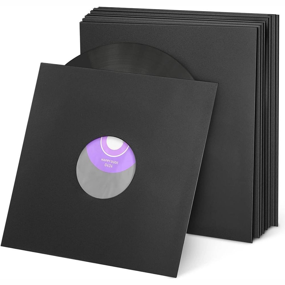 

1pc 7/10inch LP Record Cover Resealable Outer Sleeves Composite Kraft Paper Bag Vinyl Record Storage Bags