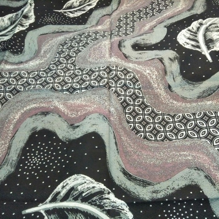 Kain jarik batik dobby serian warna hitam grey batik asli solo