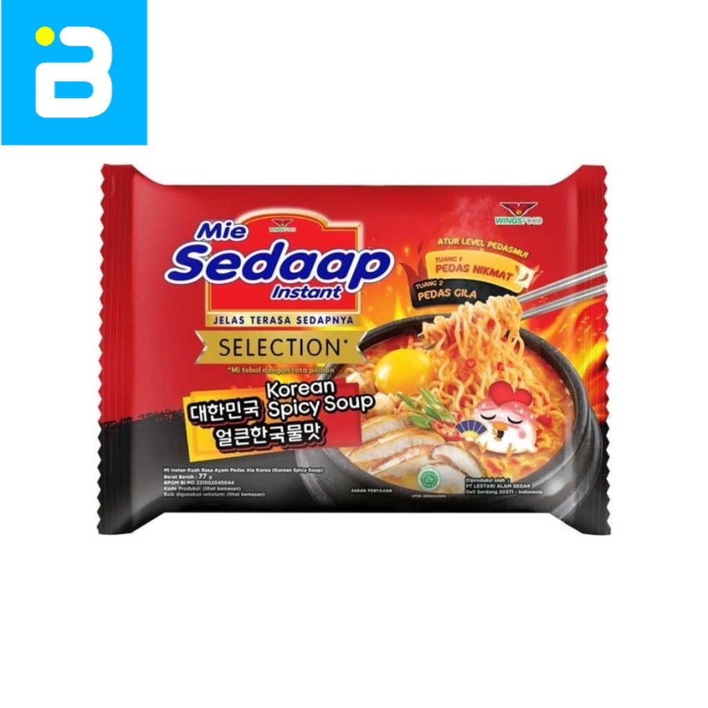 

Mie Sedaap Selection Korean Spicy Soup 77 G