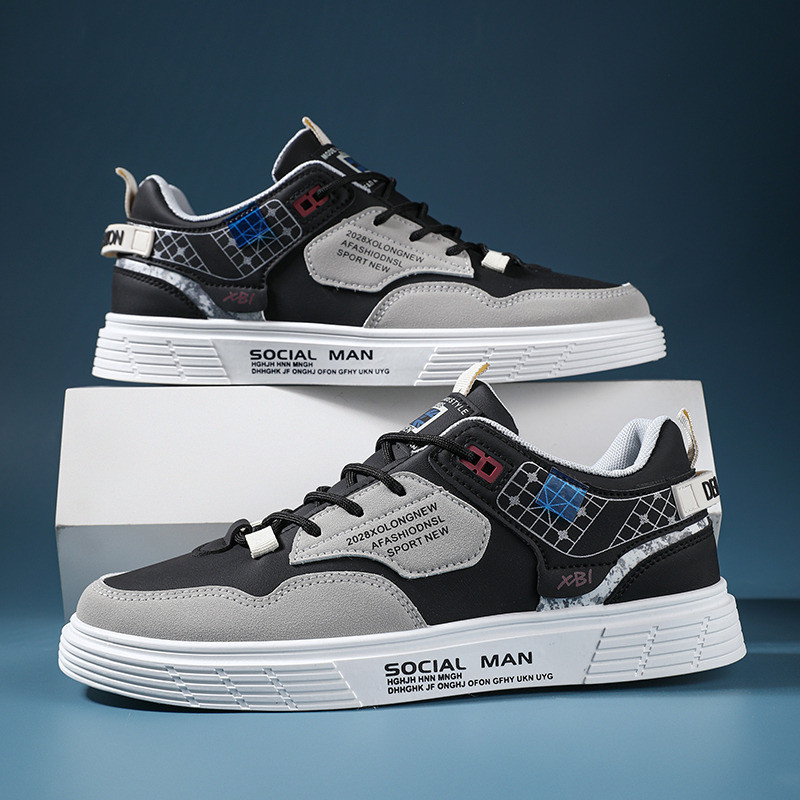 Sepatu Pria Keren Sneakers Sepatu Kuliah Sepatu Olahraga Sekolah Sepatu Lari Pria