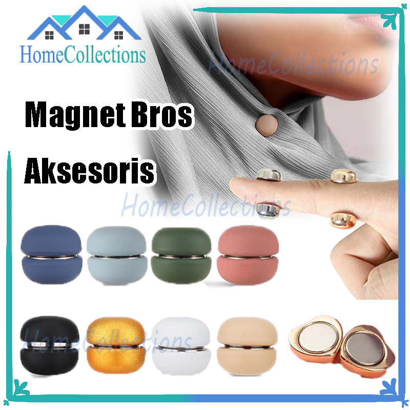 Bros Magnet Hijab/Magnet Bros Aksesoris Syal/Bros Magnet Jilbab/Pin Hijab Magnet