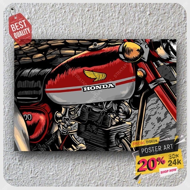 Poster Motor Klasik - Hiasan dinding motor Klasik - Poster dinding - Poster - Pajangan dinding - Aut