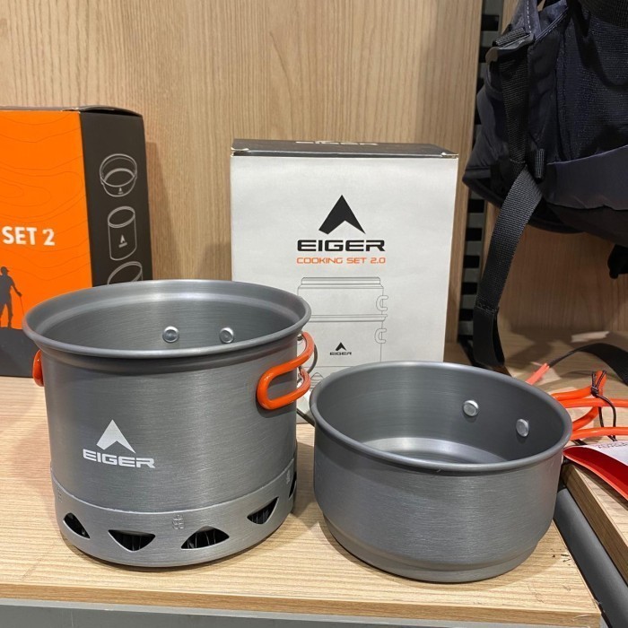 EIGER ALAT MASAK CAMPING/HIKING SEBAGUNA COOKING SET 2.0 - ORANGE