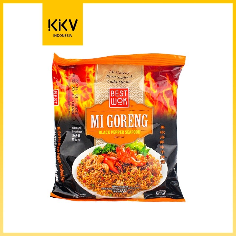 

Jastip - KKV - BEST WOK Mie Goreng Black Pepper Seafood 80g