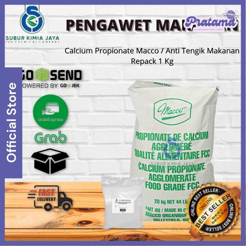 

Calcium Propionate Macco / Anti Tengik Makanan 1 KG