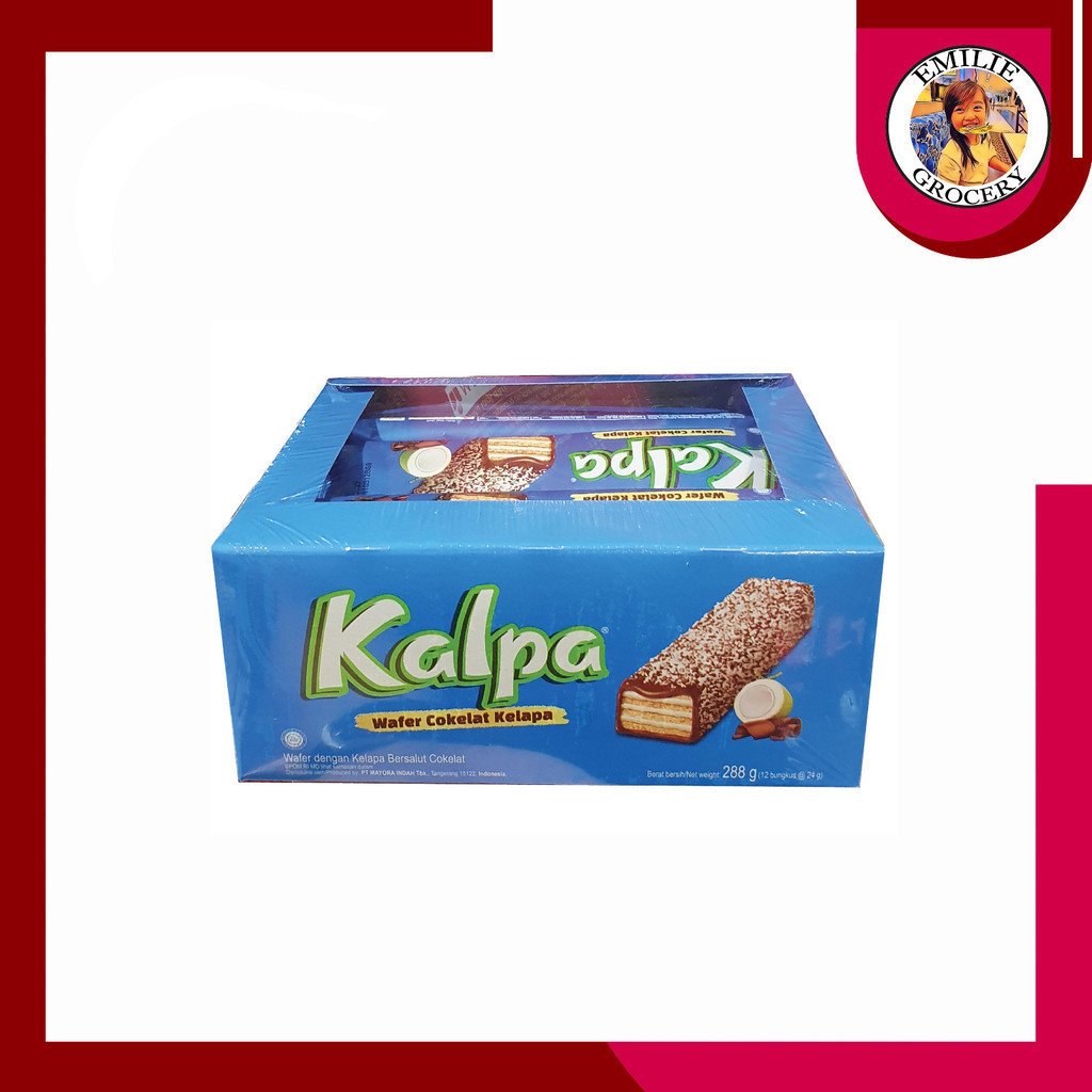 

Kalpa Wafer Coklat Kelapa Box Pak Dus Isi 12