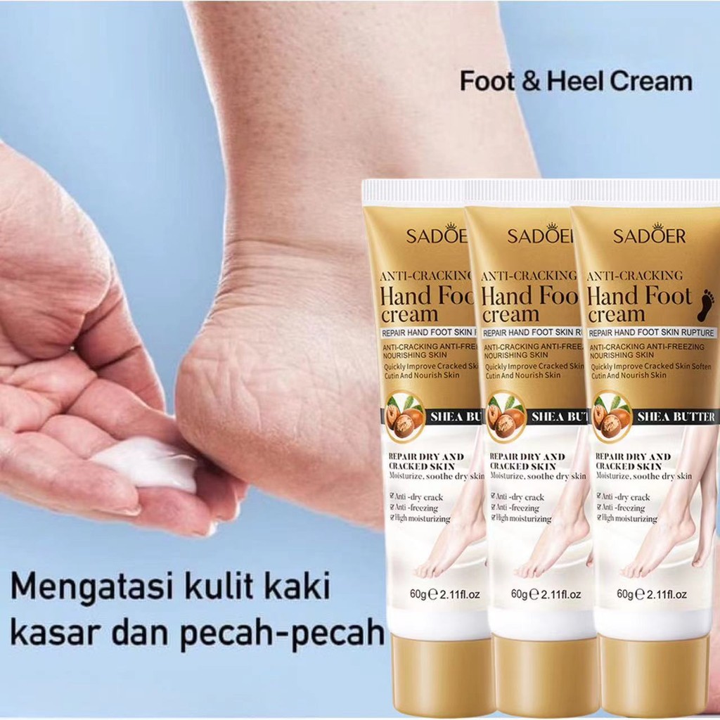 kaki obat kaki pecah dan kering krim ​obat kaki pecah pecah 60g alat kaki pecah pecah cream kaki pec