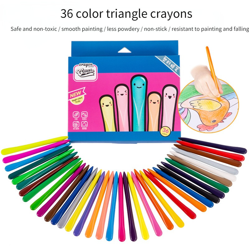 

36 Color Painting Crayon Students Art Oil Sticks Children's Non-dirty Hands for Artist School Stationery Supplies Gifts