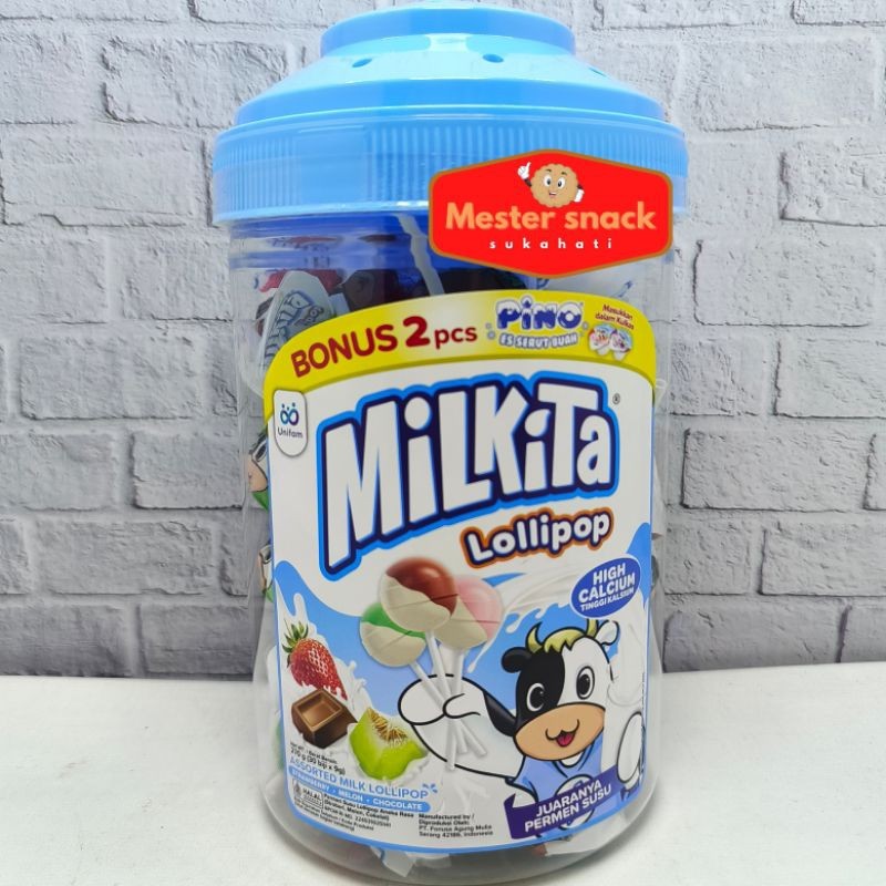 

Permen Milkita TOPLES | Permen Gagang Susu | Permen Lollipop Susu