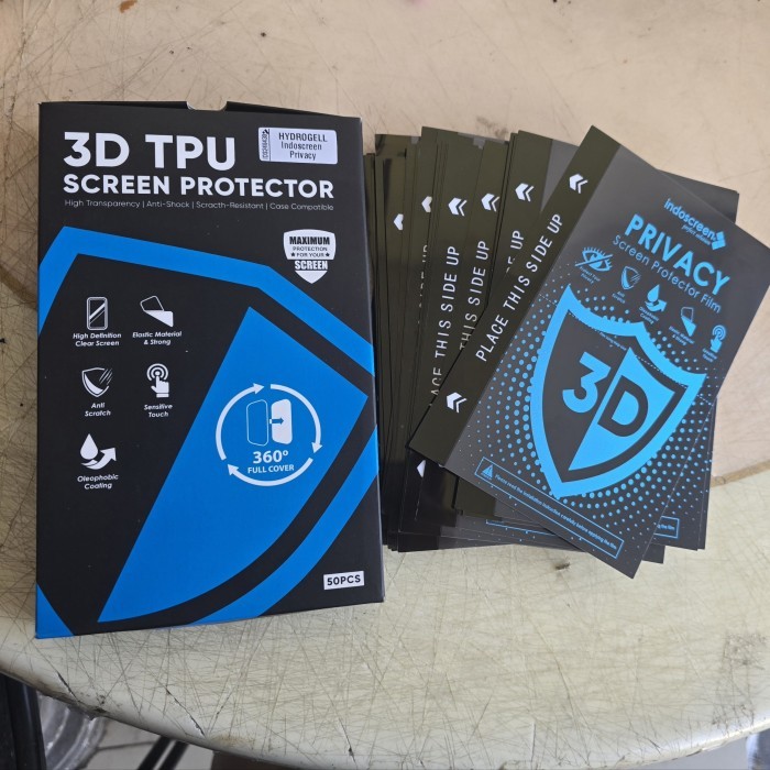 Hydrogel INDOSCREEN Spy Privacy - Screen Protector - Anti Gores - Oleophobic Coating Sensitive Touch