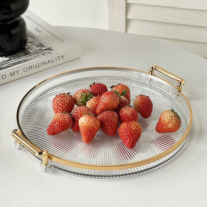 Aesthetic Tray Nampan/Acrylic Nampan Luxury /Nampan Aesthetic Plastik/Nordic Luxury Tray