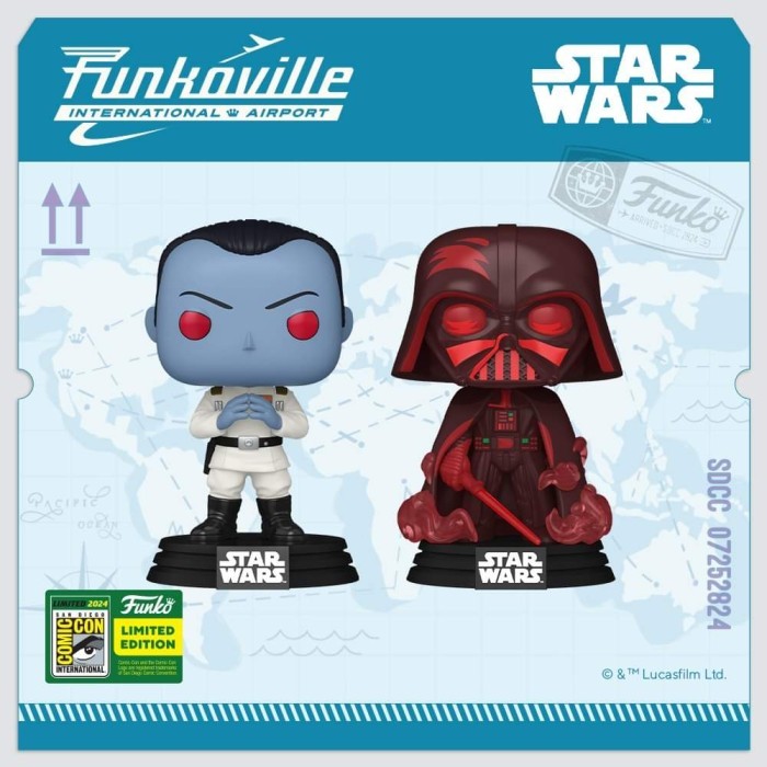 Funko Pop Star Wars Grand Admiral Thrawn Darth Vader Summer Convention
