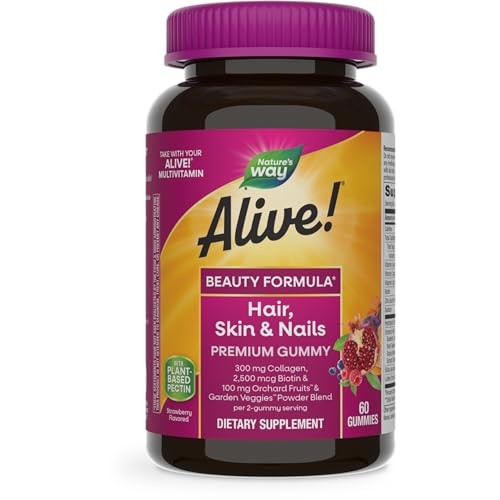 Nature's Way Alive Hair, Skin & Nails Premium Gummies, Beauty