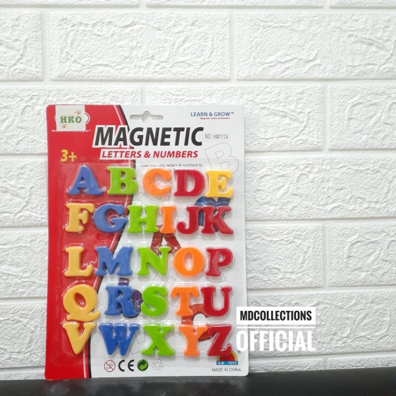 Mainan Huruf Alphabet Abjad dan Angka Magnet