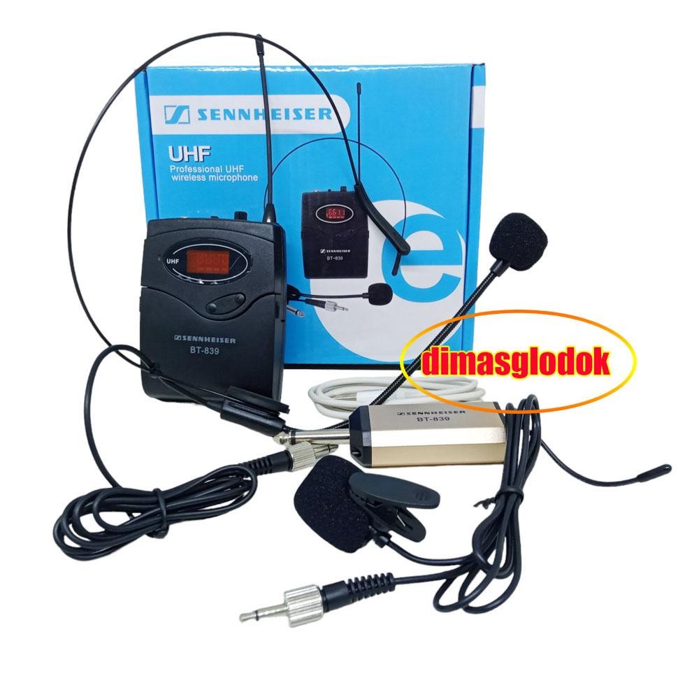 Mic Clip On Headset SENHEISER BT839 Mik Wireles Bando Jepit Microphone Imam Masjid Sennheiser Mikrof