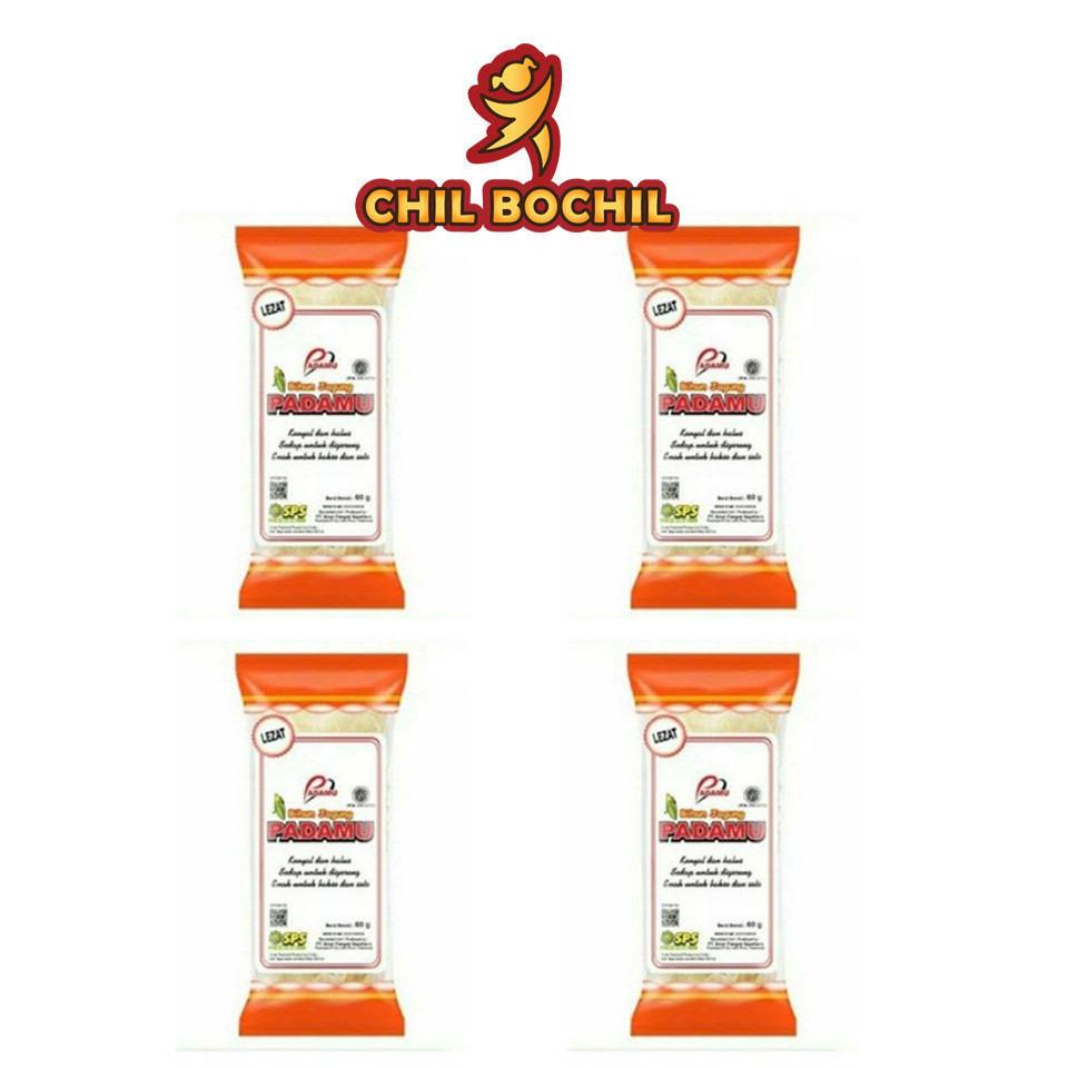 

BIHUN PADAMU RENCENG ISI 4 SACHET X 60 GRAM - BIHUN JAGUNG PADAMU SACHET