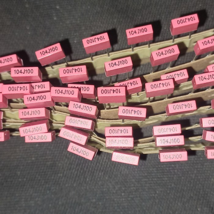 kapasitor mkm merah 220n 224 original 220nf 0.22uf mkp capasitor milar A