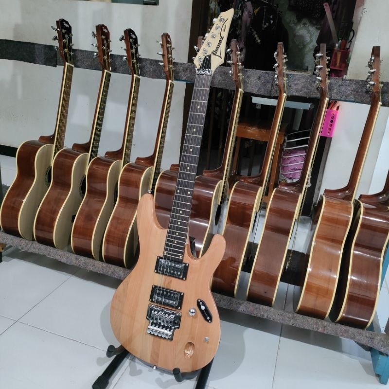 Gitar listrik Elektrik murah model strato Ibanez s series custom