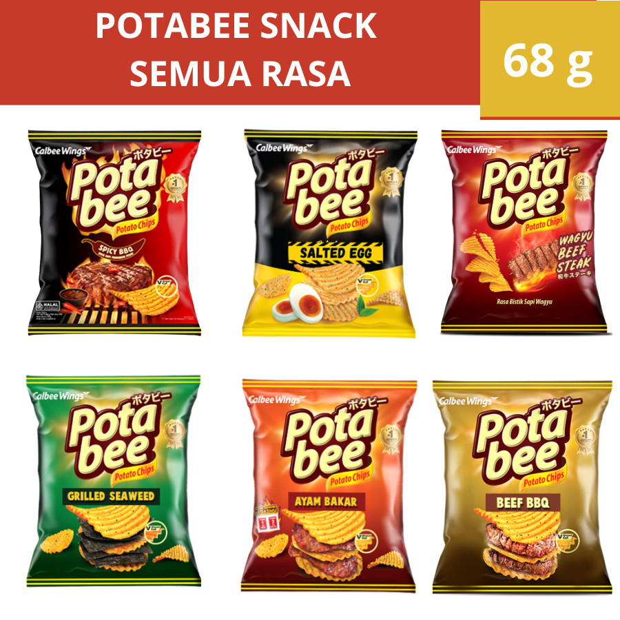 

Potabee Snack Potato Keripik Kentang Semua Rasa 68g