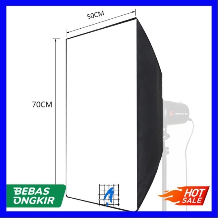 Payung Softbox Reflektor 50x70cm Flash Mount