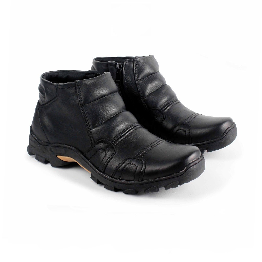 Sepatu Boots Pria Kulit Asli - Sepatu Boots - Sepatu Biker Pria
