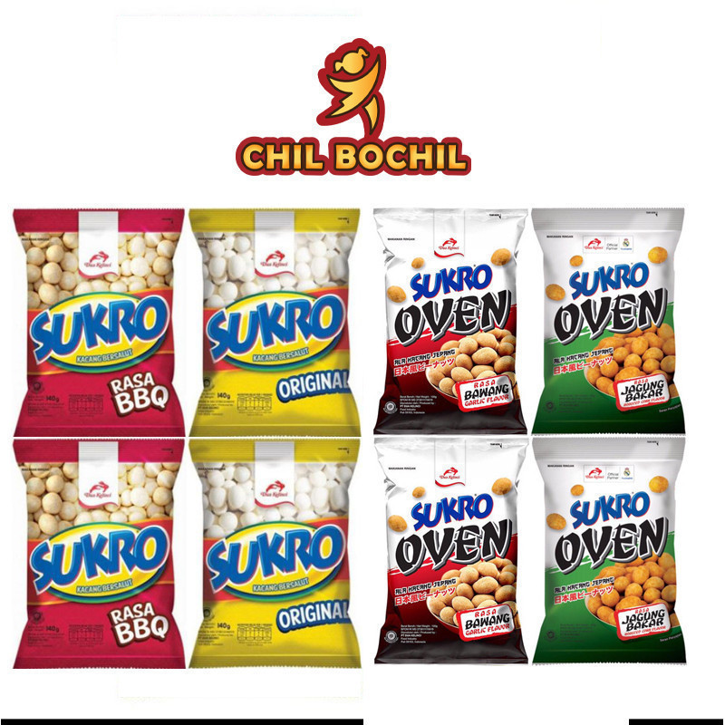 

SUKRO RENCENG ISI 10 SACHET X 18 GRAM - KACANG BERSALUT SUKRO DUA KELINCI RENCENG ORIGINAL OVEN BAWANG JAGUNG BAKAR BBQ