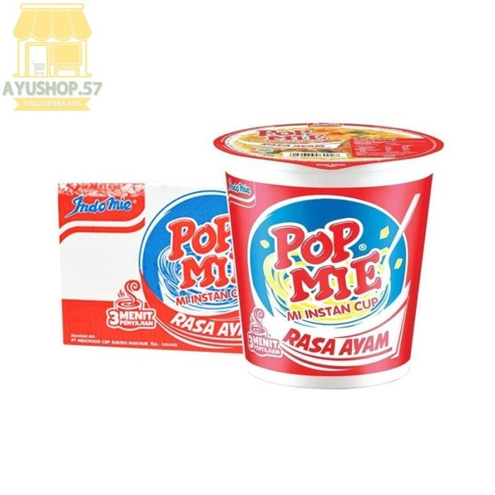 

Pop Mie Kuah Jumbo Rasa Ayam Bawang [1 DUS isi 24 pcs] - AYUSHOP57