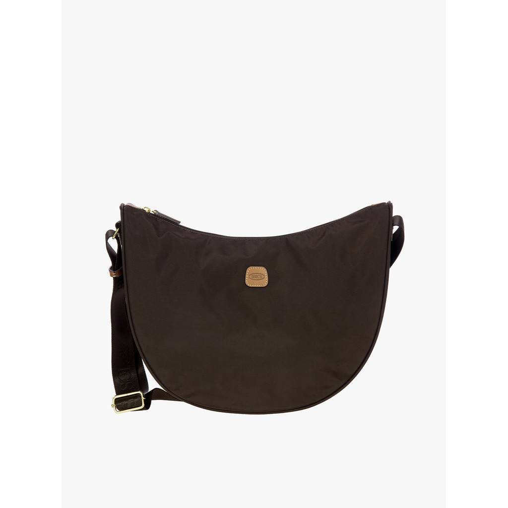BRICS X-BAG HALFMOON BAG LARGE - Brown