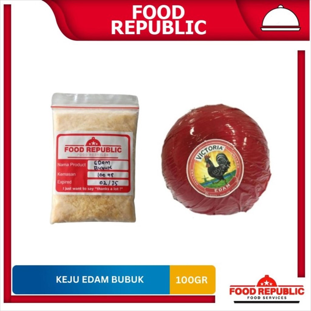 

De Jong`s Victoria Cheese Edam Balls BUBUK 100gr Keju Bola Ayam Repack
