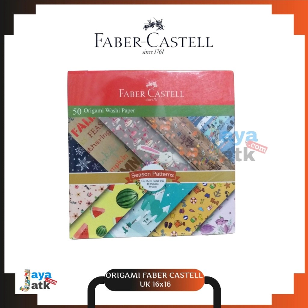 

Kertas Origami Washi Paper Motif - Faber Castell 16x16 50 Lembar MURAH