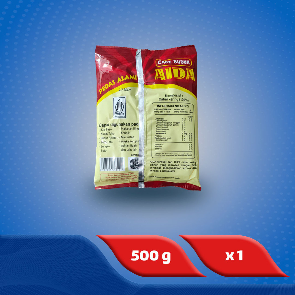 

RK01 Aida Cabe Bubuk / Giling 500 g