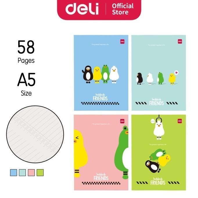 

Deli | Buku Tulis 58 lembar | ukuran A5 | CNA558
