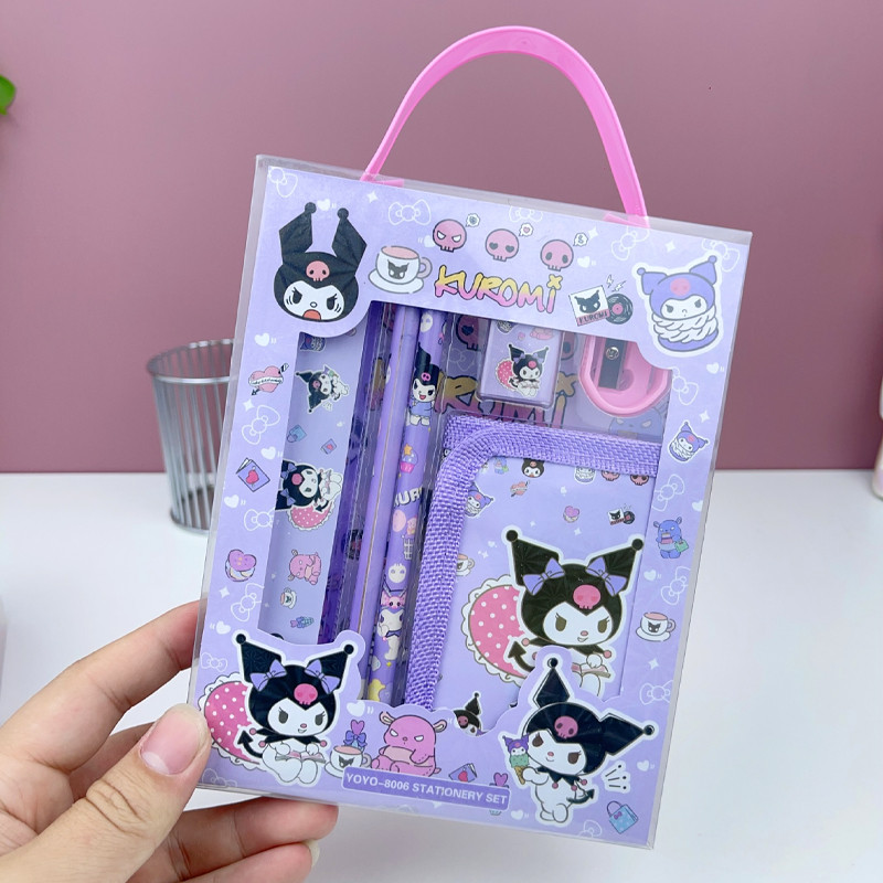 

6 In 1 Pencil Set Kartun /Alat Tulis Set Stationery Untuk
